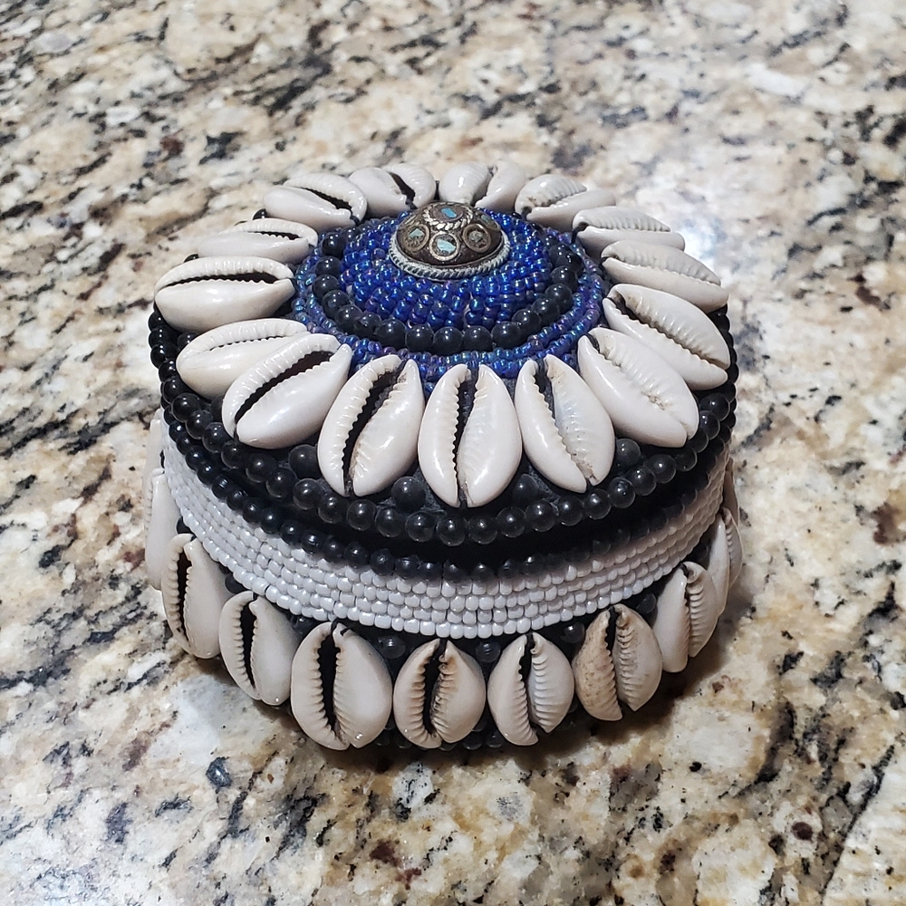 Cowrie Shells trinket dish